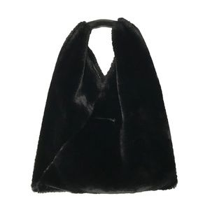 MM6 MARGIELA FAUX-FUR BAG - Black & Gorgeous
